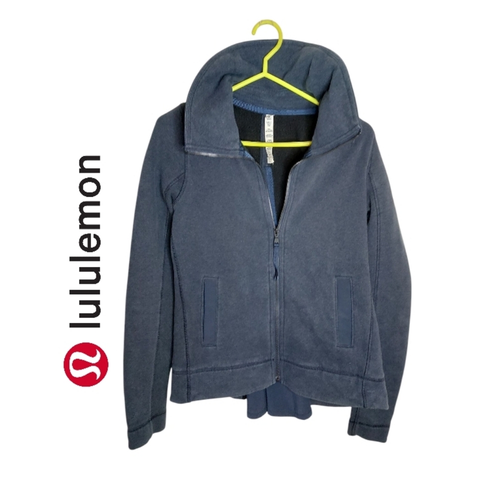 Lululemon Navy Blue En Route Jacket Full Zip